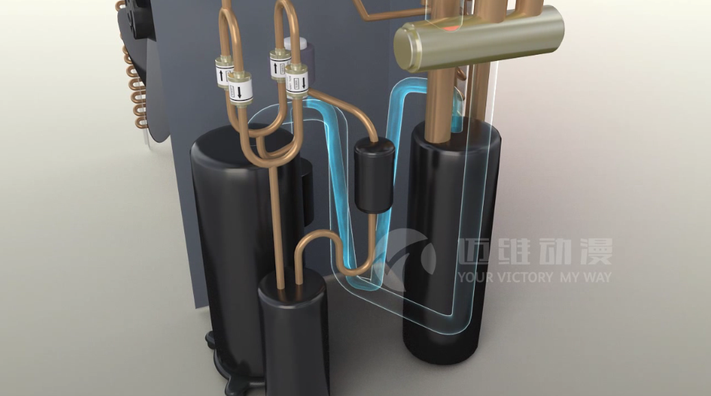 “煤改电”如火如荼，空气能采暖系统原理动画带你领会新技术(图3)