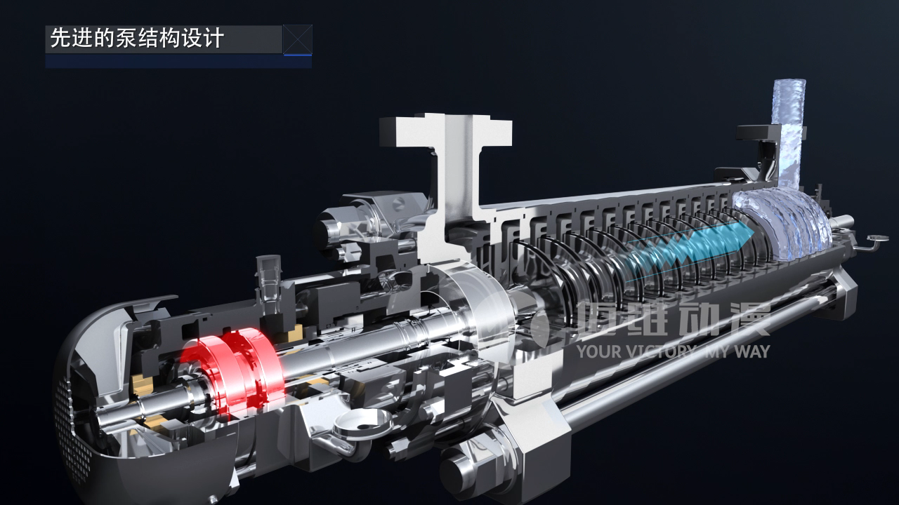多级离心泵产品三维演示动画(图1)