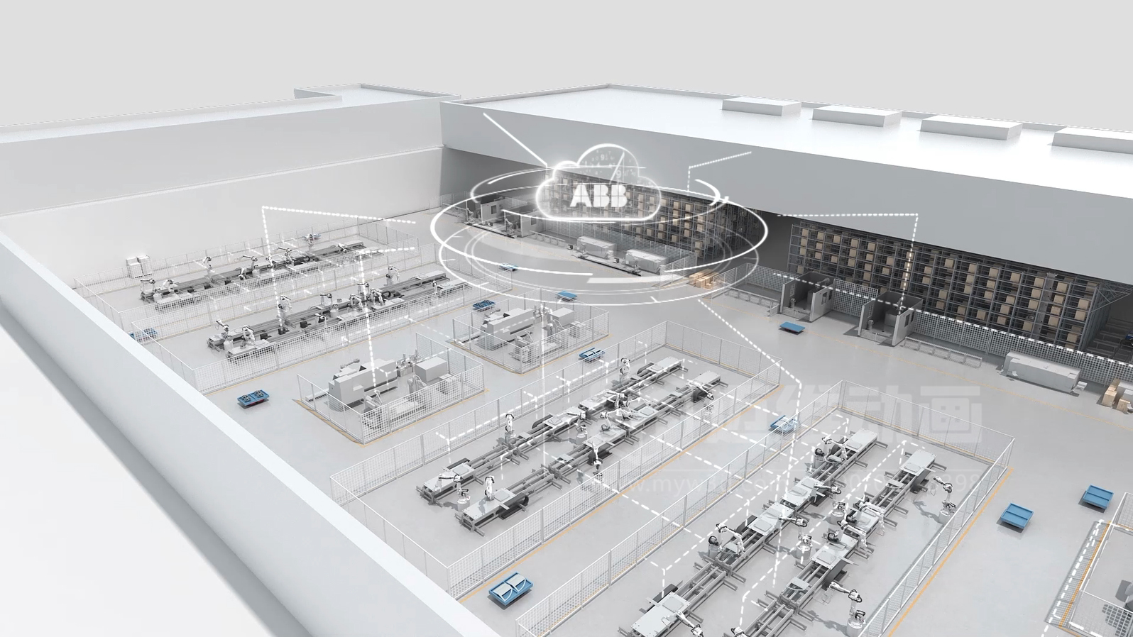 智慧工厂3D动画展示(图3)