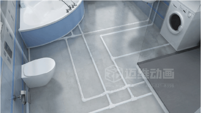 三维动画如何重塑管道行业营销格局？深度解析家装管材3D可视化传播利器(图6)