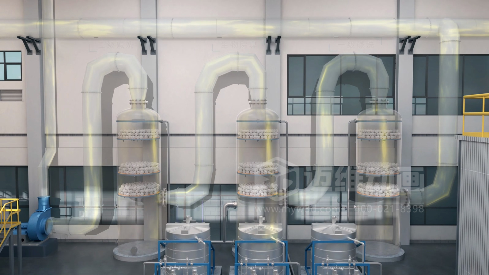 餐厨垃圾处理工艺三维动画(图6) 餐厨垃圾处理工艺三维动画(图6)