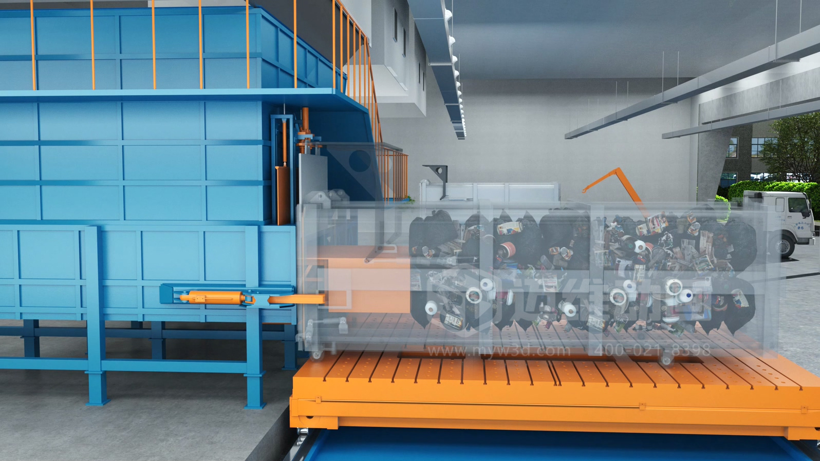 环卫一体化处理工艺三维动画(图3) 环卫一体化处理工艺三维动画(图3)