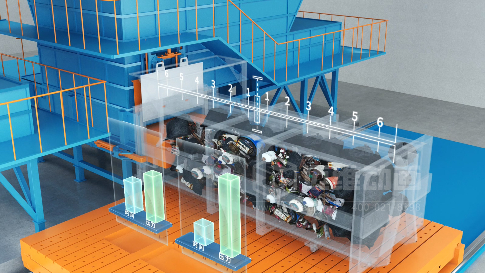 环卫一体化处理工艺三维动画(图4) 环卫一体化处理工艺三维动画(图4)