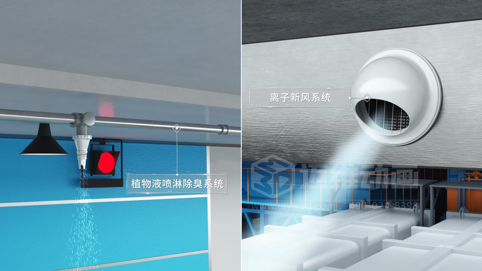 环卫一体化处理工艺三维动画(图8) 环卫一体化处理工艺三维动画(图8)