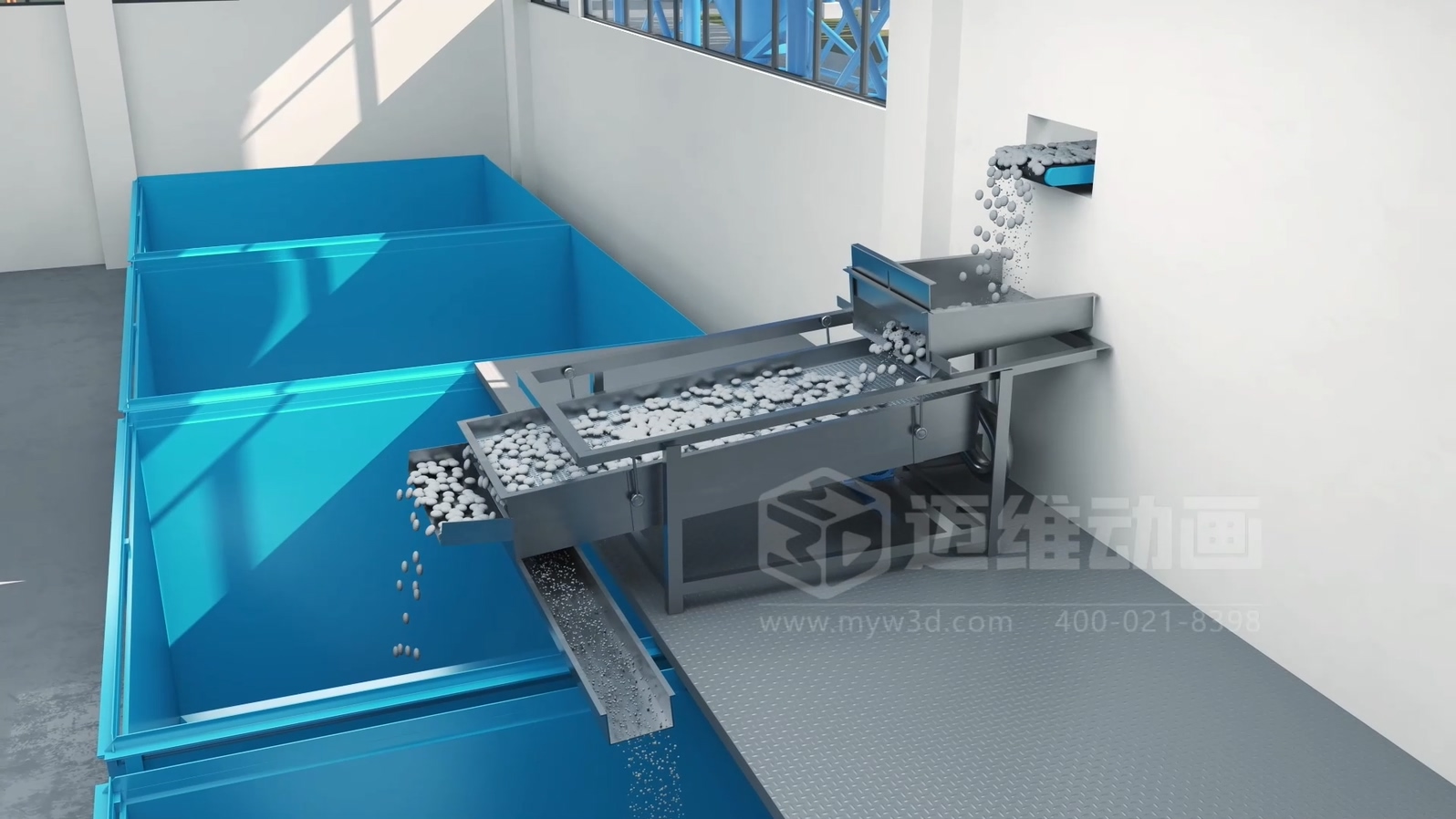 生活垃圾焚烧飞灰熔盐熔融资源化工艺技术三维动画(图4) 生活垃圾焚烧飞灰熔盐熔融资源化工艺技术三维动画(图4)