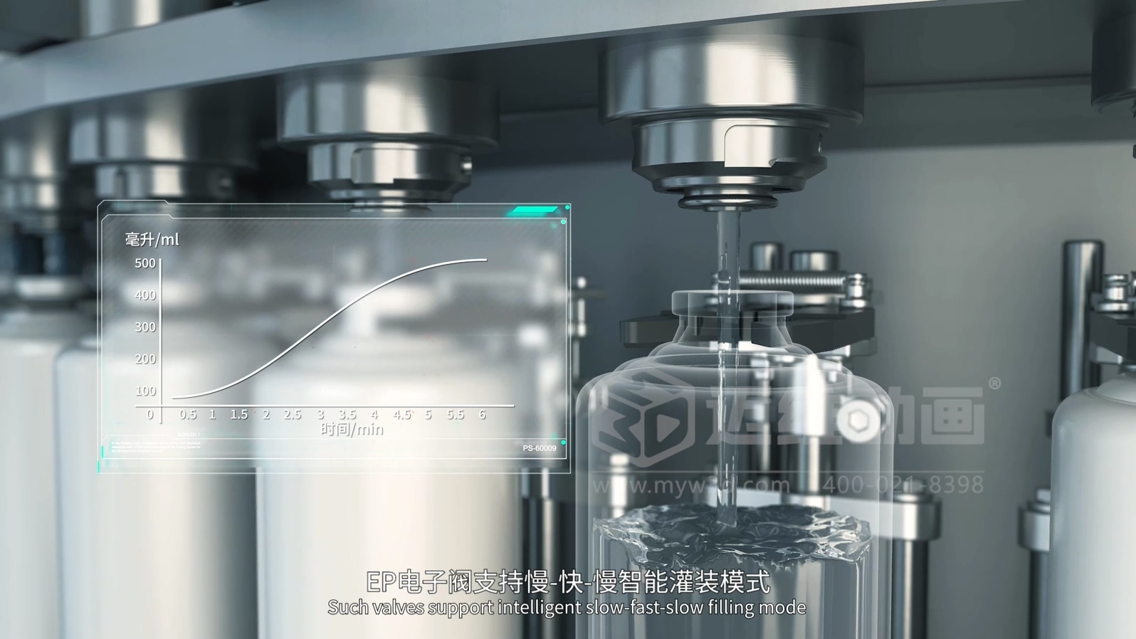 灌装机生产线三维动画(图5)