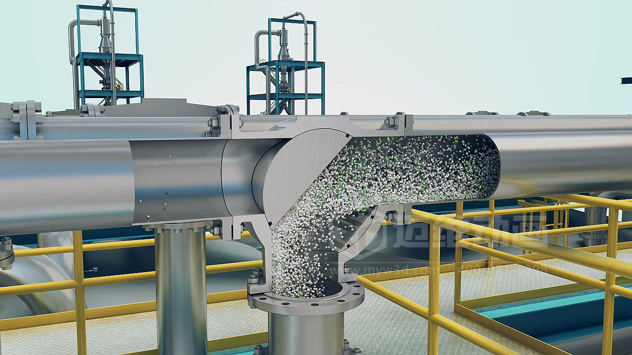 粉粒体物料处理系统三维动画(图5)