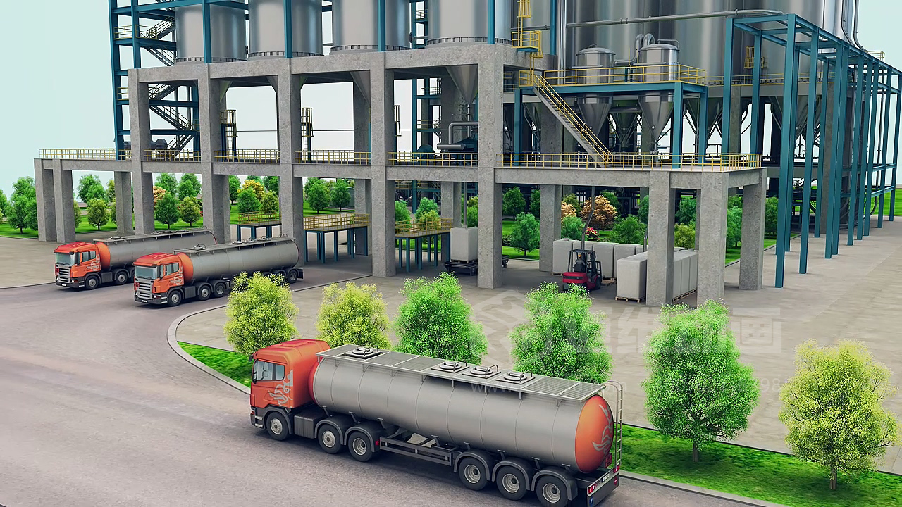 粉粒体物料处理系统三维动画(图12)