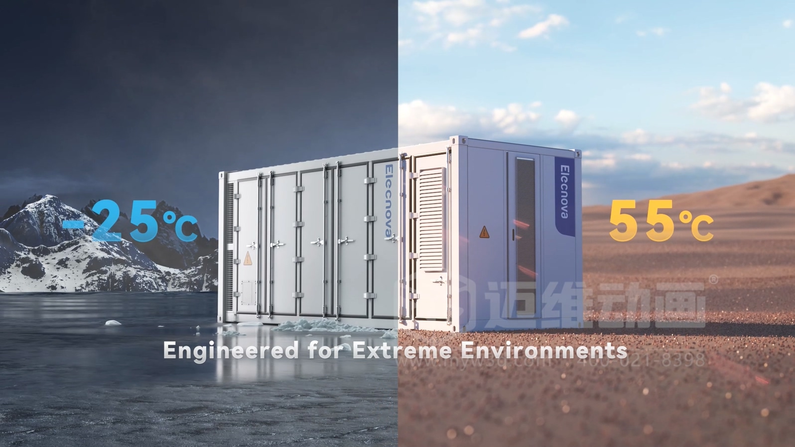 一体式液冷储能集装箱三维动画(图4) 一体式液冷储能集装箱三维动画(图4)