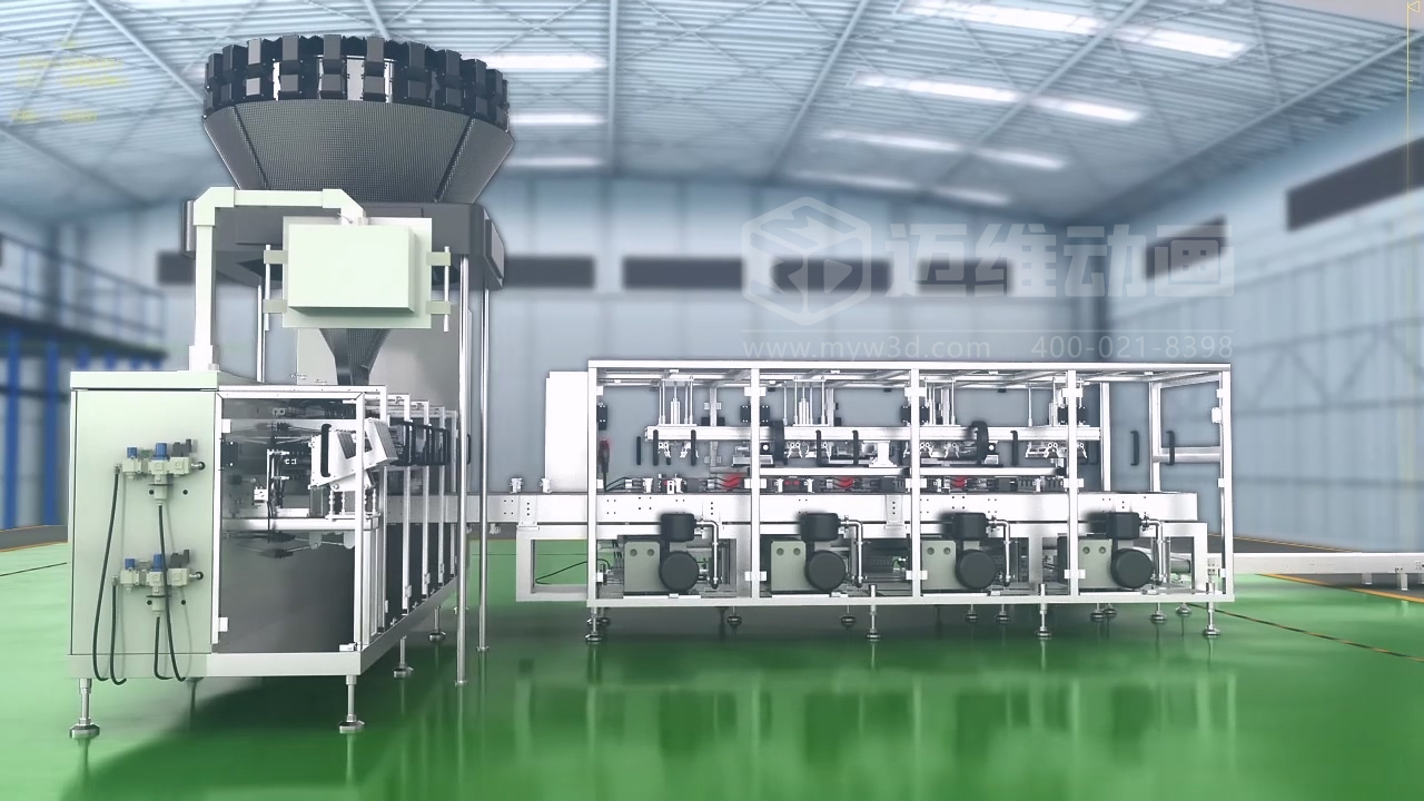 小鱼干包装自动化生产线三维动画展示行业解决方案(图1) 小鱼干包装自动化生产线三维动画展示行业解决方案(图1)