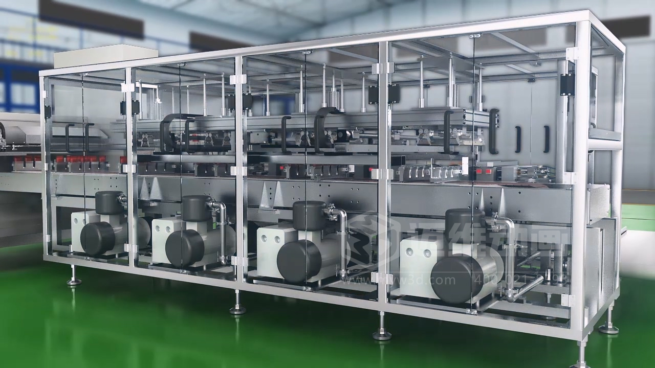 小鱼干包装自动化生产线三维动画展示行业解决方案(图6) 小鱼干包装自动化生产线三维动画展示行业解决方案(图6)