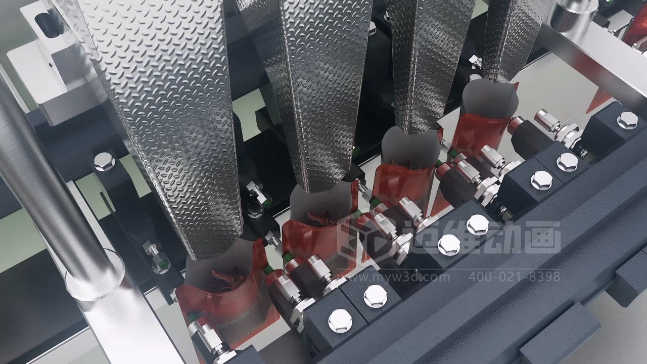 小鱼干包装自动化生产线三维动画展示行业解决方案(图10) 小鱼干包装自动化生产线三维动画展示行业解决方案(图10)