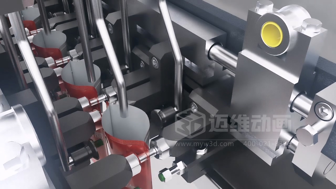 豆干包装自动化生产线三维动画展示(图6) 豆干包装自动化生产线三维动画展示(图6)