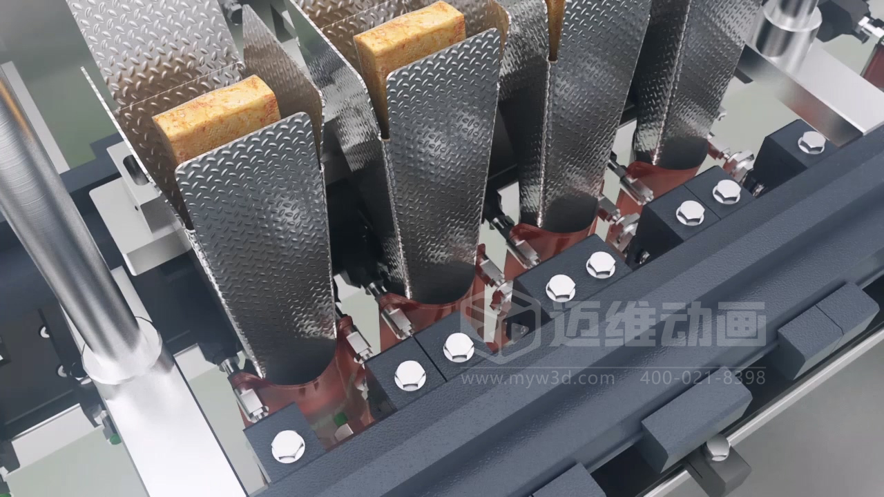 豆干包装自动化生产线三维动画展示(图8) 豆干包装自动化生产线三维动画展示(图8)