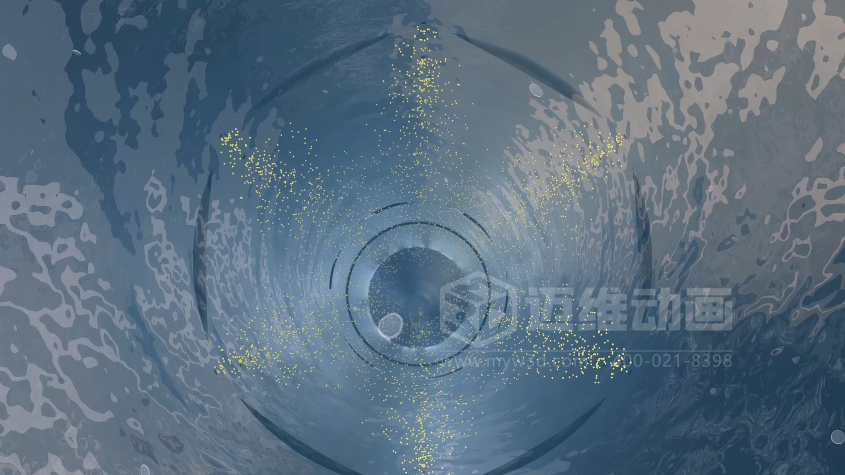 微阻力管道混合器三维动画(图4) 微阻力管道混合器三维动画(图4)