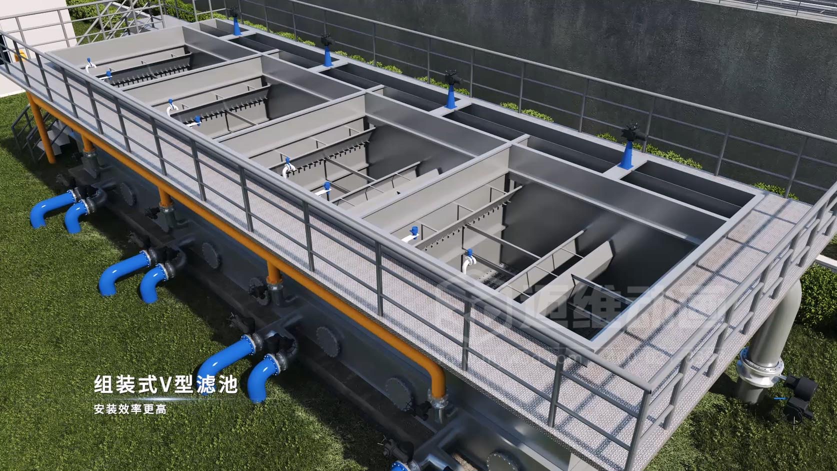 二次供水-水处理行业过滤装置三维动画全场景解决方案(图5)