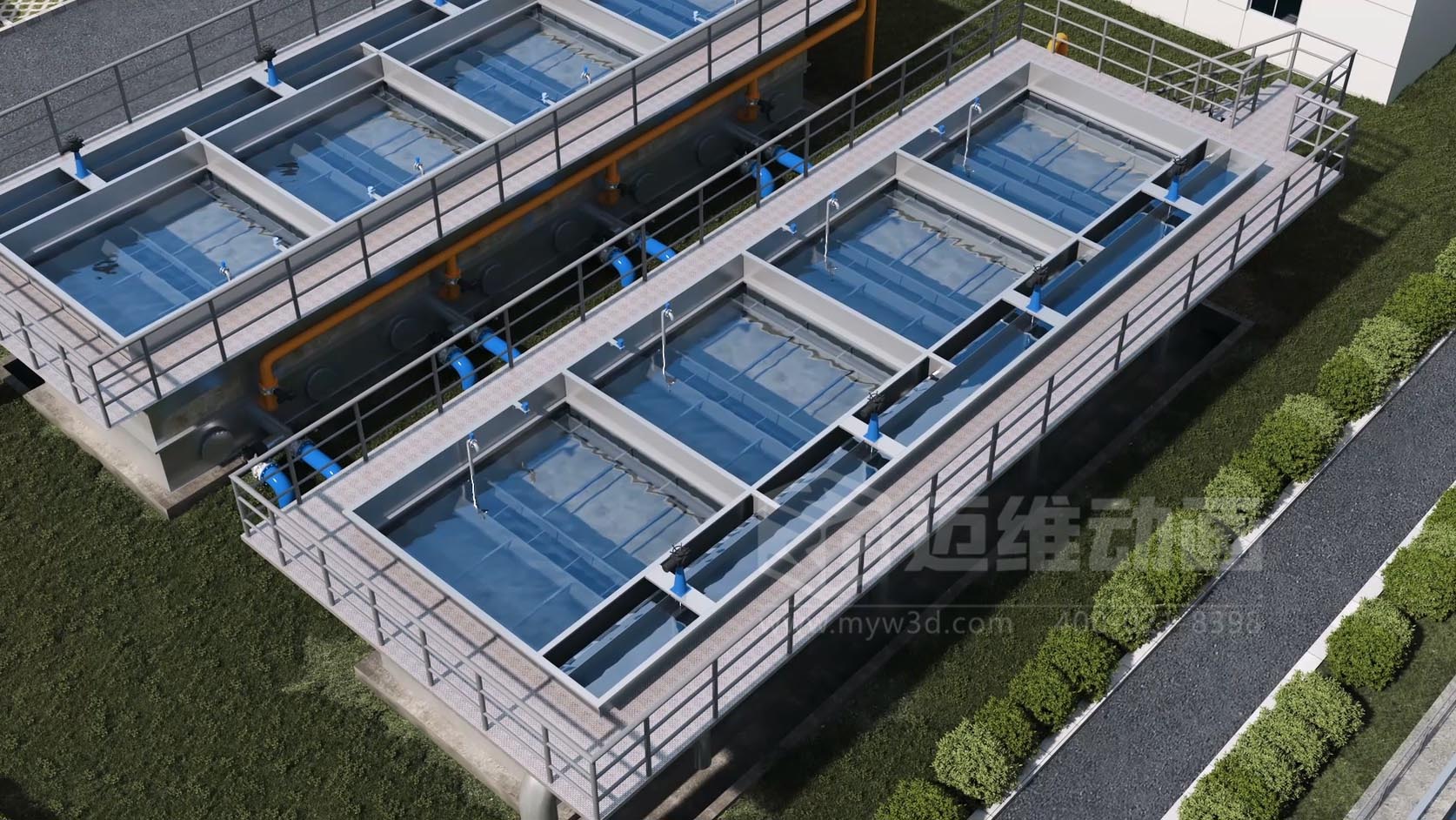 二次供水-水处理行业过滤装置三维动画全场景解决方案(图6)