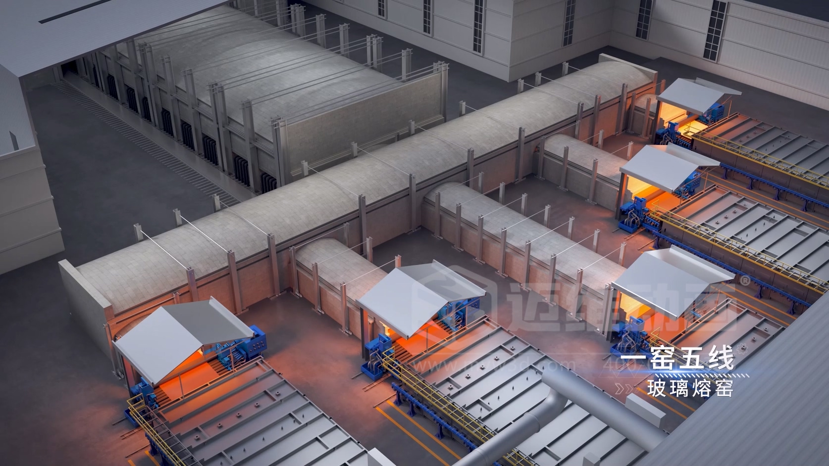 光伏玻璃生产线动画：把1600℃的核心工艺，“烧”给客户看(图2)