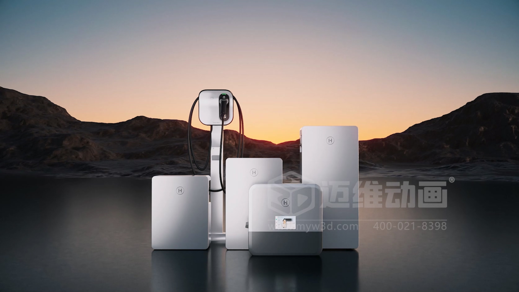 单相低压混合储能逆变器三维动画行业解决方案｜迈维动画(图8)