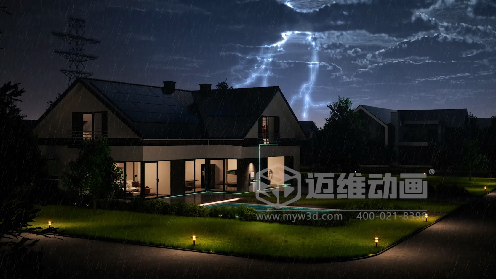 单相低压混合储能逆变器三维动画行业解决方案｜迈维动画(图5)