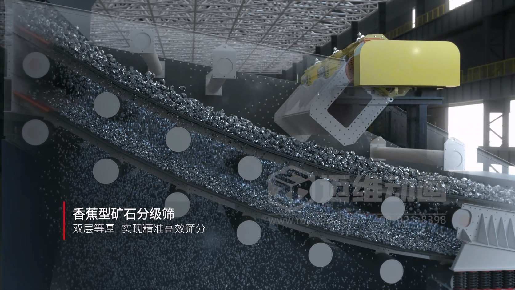 矿石分级筛三维动画行业解决方案(图2)