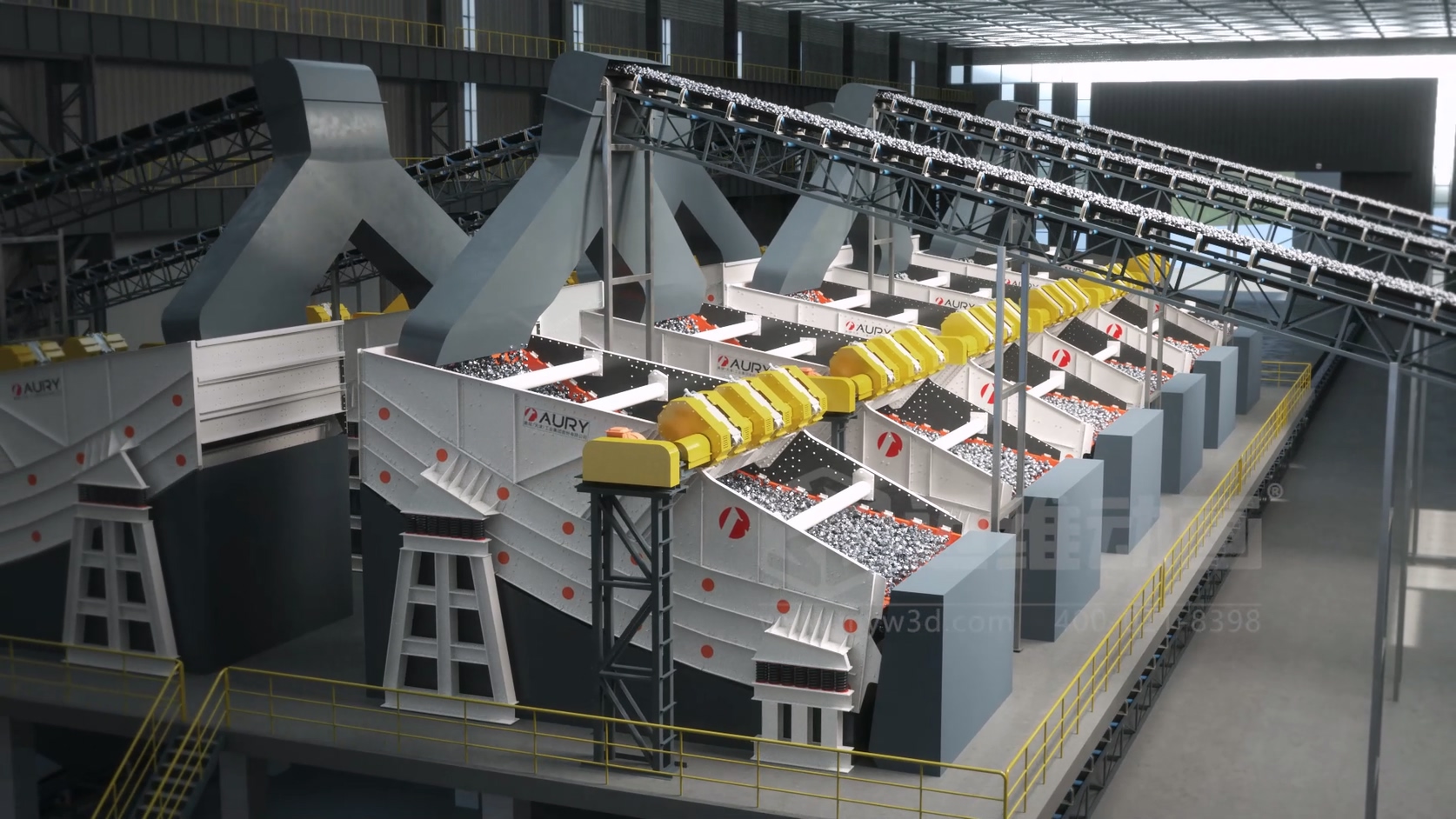 矿石分级筛三维动画行业解决方案(图1)