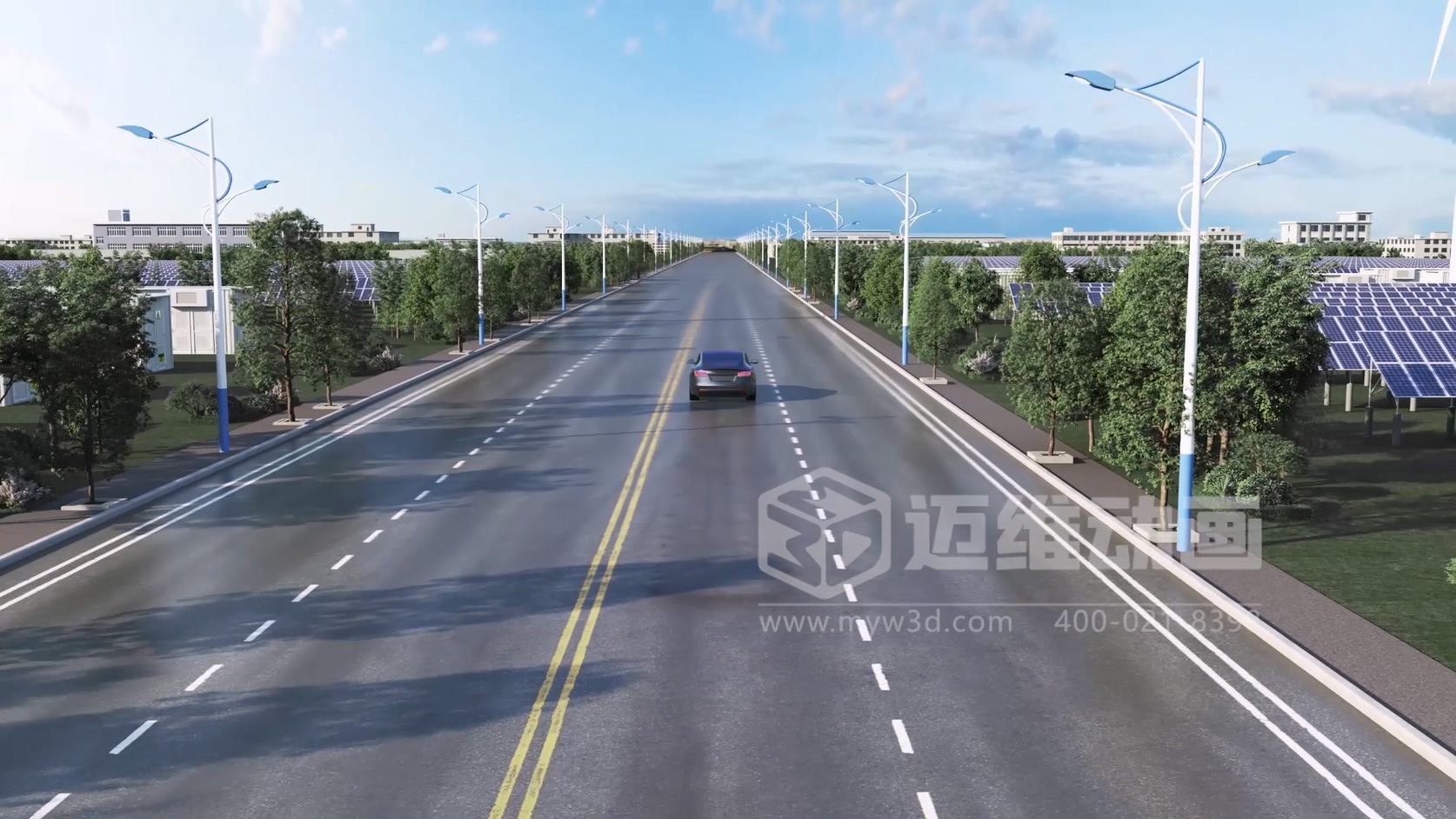 新能源汽车三维动画效果图