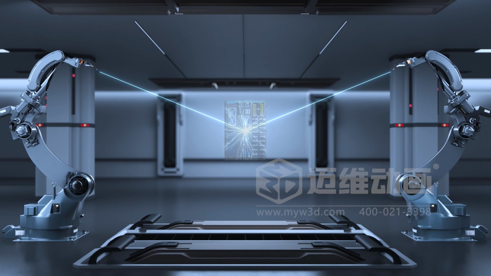 一体式紧凑型 PLC 三维动画(图1)