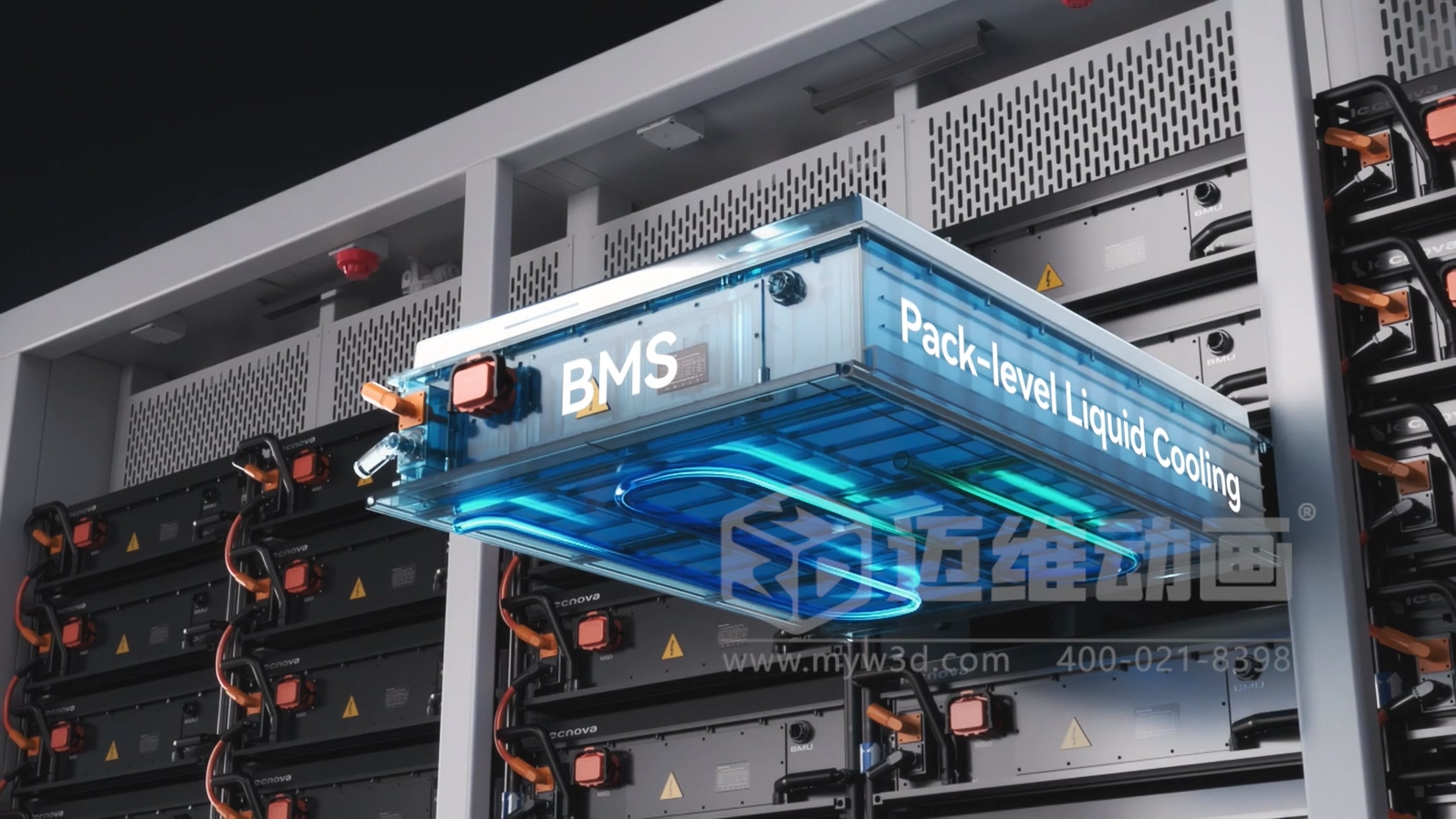拆开储能集装箱：迈维3D动画让液冷变成看得见的安全感！(图5)